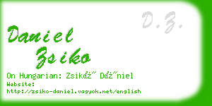 daniel zsiko business card